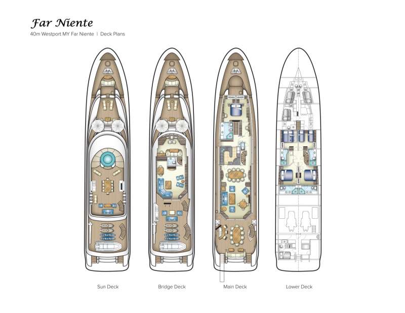 FAR NIENTE - Boat Interior Layout