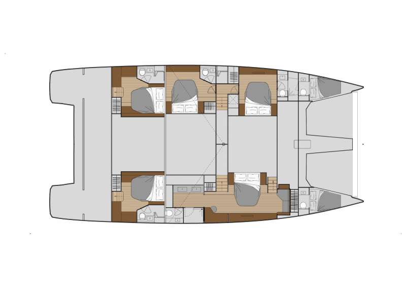 ChristAl MiO Fountaine Pajot Power 67 - Boat Interior Layout