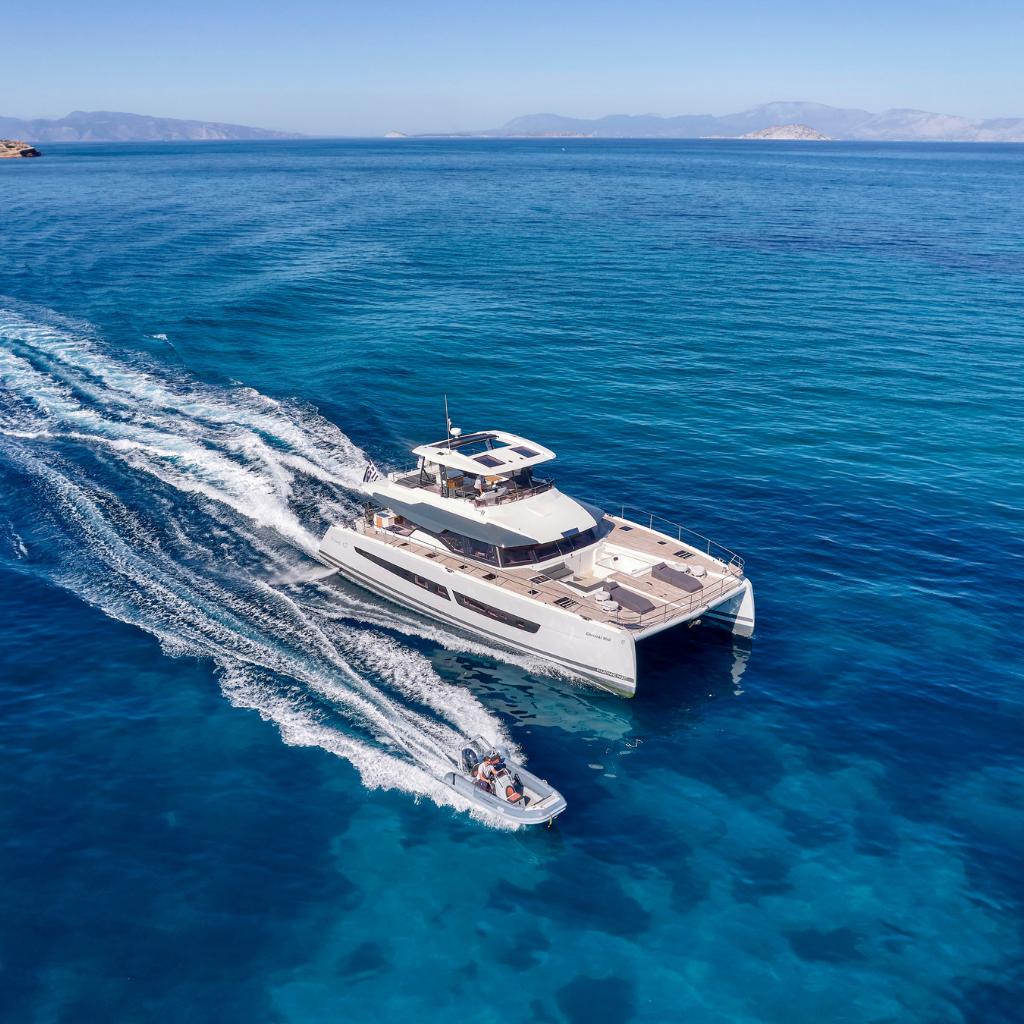 Luxury Crewed Catamaran Yacht Charter Rental Greece Yachting Sailing Vacations